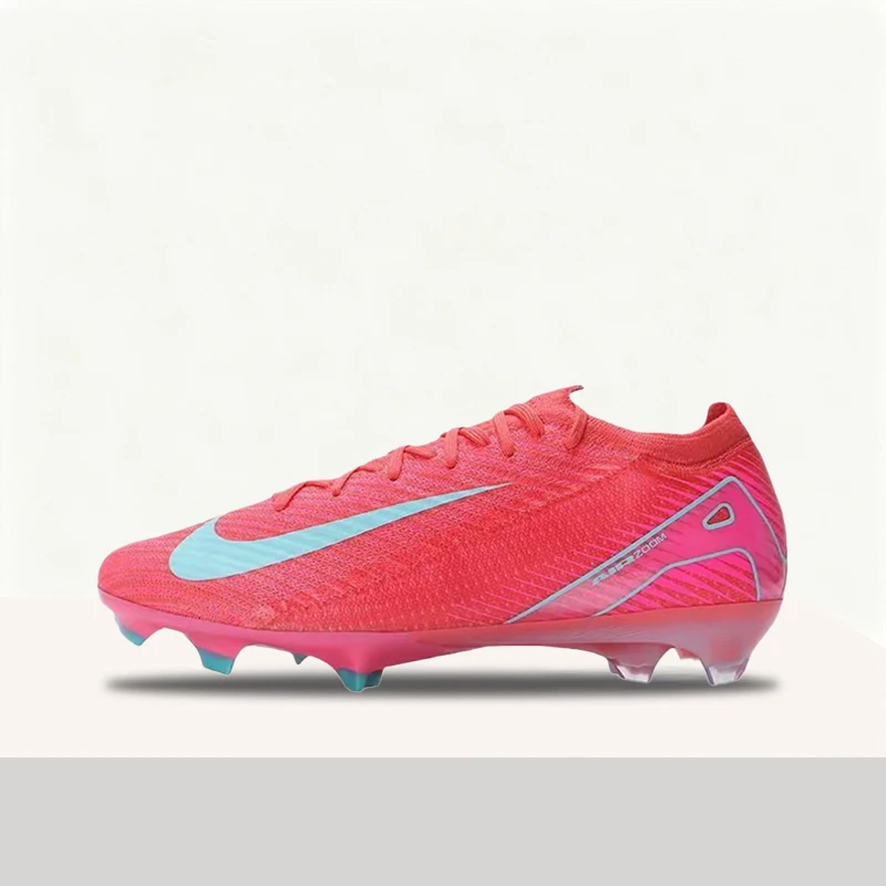 Nike Mercurial Vapor 16 Elite Botines de fútbol de caña baja versátiles, transpirables, duraderos y suaves para hombre y mujer – Rosa FQ1457-800