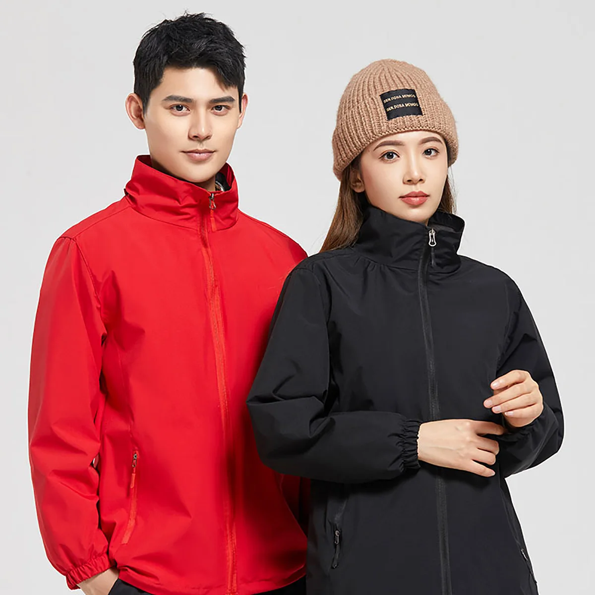 Unisex Outdoor Sports Warm One-piece Single-layer Jacket For Autumn Winter Couples Youth Top Hiking Trip
