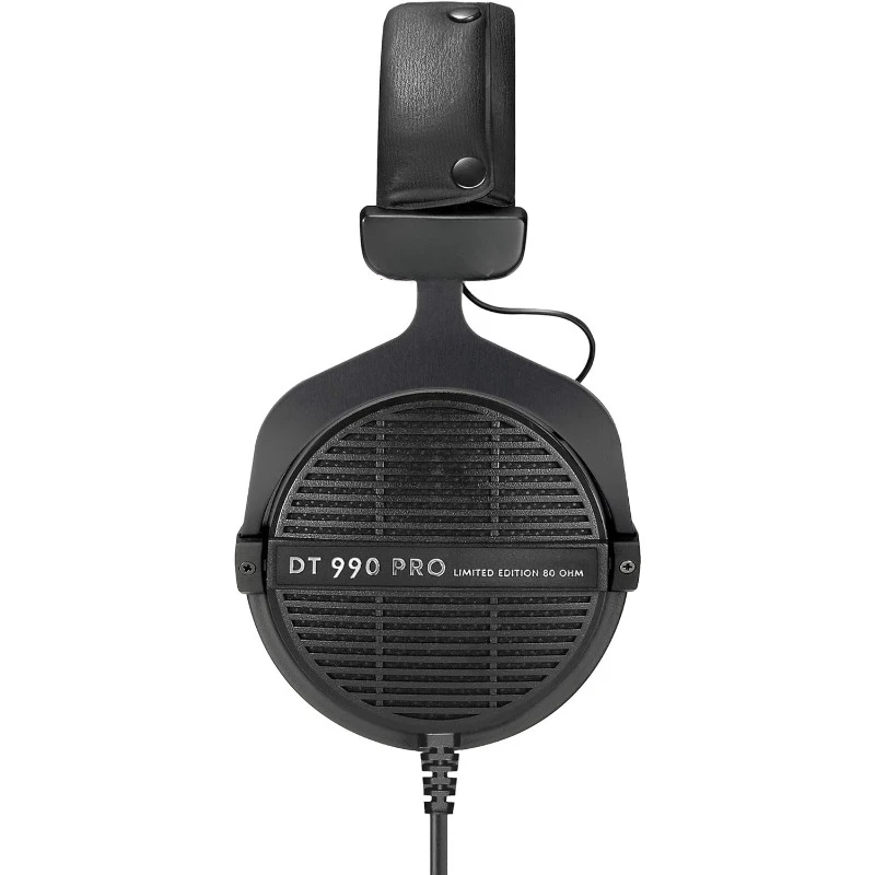 Dt 990 Pro Over-Ear Studio Monitor Headphones - Open-Back Stereo Construction, Wired (80 Ohm, Black (Limited Edition))