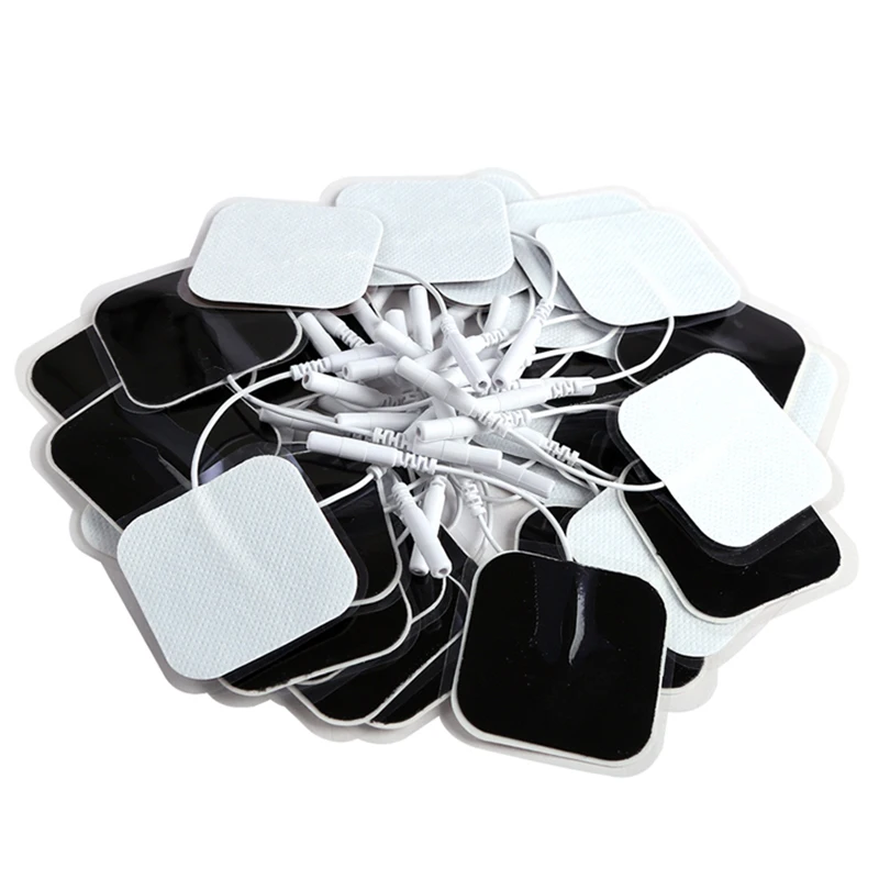 

50/100pcs Self Adhesive Replacement Pads Non-woven Fabric Electrode Pads For Tens Acupuncture Muscle Stimulator Body Massager