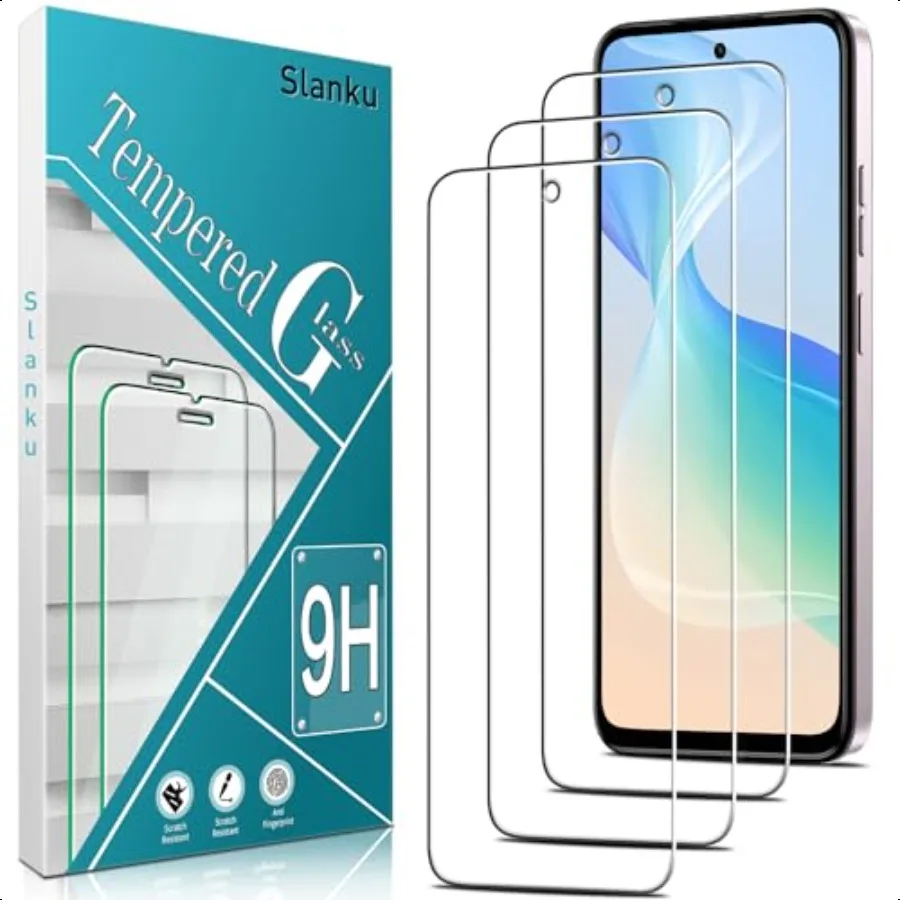 Slanku Confezione da 3 Vetro Temperato per Moto G Stylus 5G 2024 Protezione Dello Schermo Sensibilità Tattile Resistente ai Graffi Custodia Senza Bolle Fr