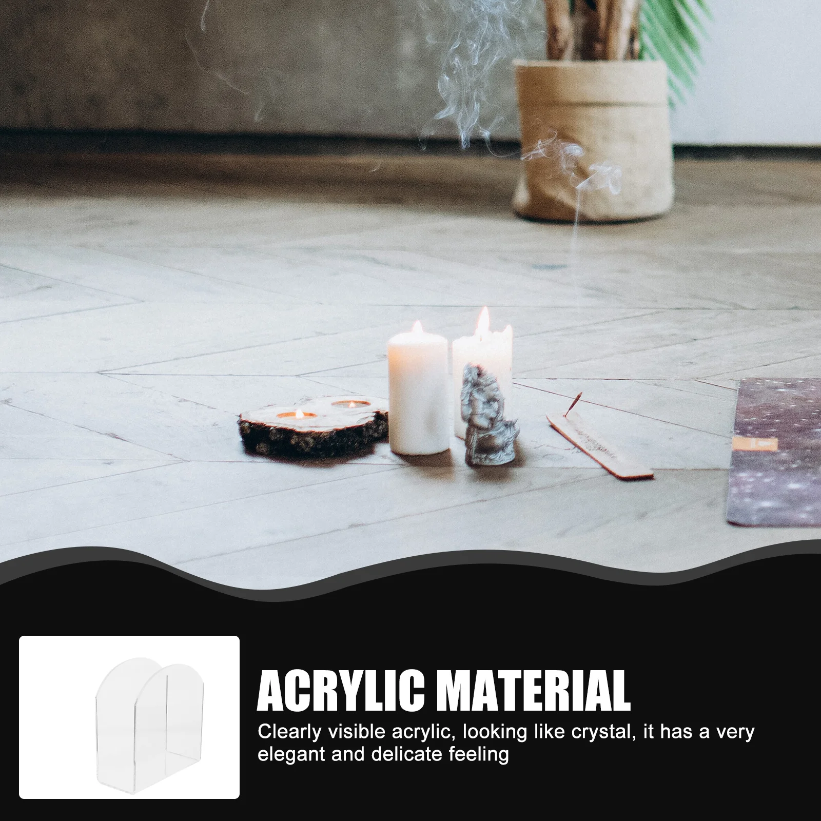 3Pcs Clear Glass Jars Smooth Non-Burr Containers for Scented Storage Craft Projects Romantic Dinner Party