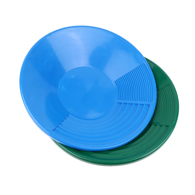 Diameter 35/38cm Plastic Gold Pan Ergonomic Gold Panning Tool For Gold Mining Metal Detect Outdoor Wash Gold Panning Equipment