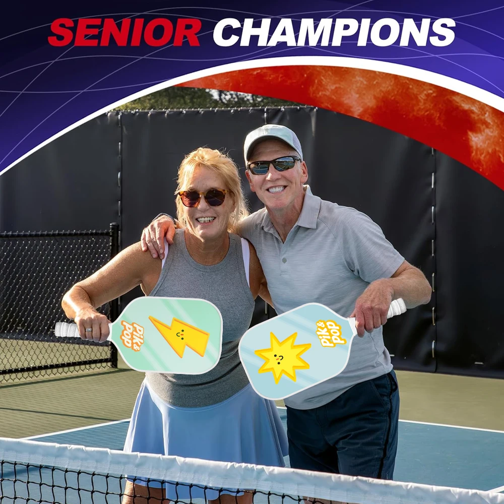 

Portable Pickleball Set with 2 Honeycomb Core Paddles, 4 Balls & Carry Bag, Lightweight for Indoor Outdoor Play, Perfect Gift fo