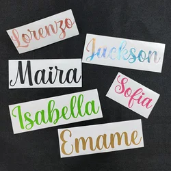 1PC height 3cm Customized Text Self Adhesive Wall Stickers Custom Name Vinyl Sticker For Home Decor Laptop Furniture Box Decal