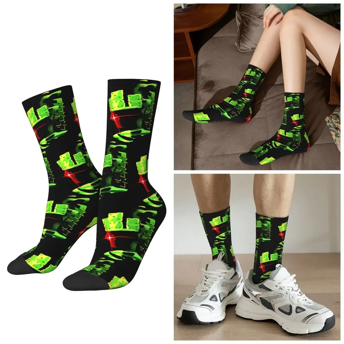 

All Seasons Forsaken 1x1x1x1 Headshot Socks Harajuku Sport Middle Tube Socks Sweat Absorbing Stockings Valentine's Day Gifts