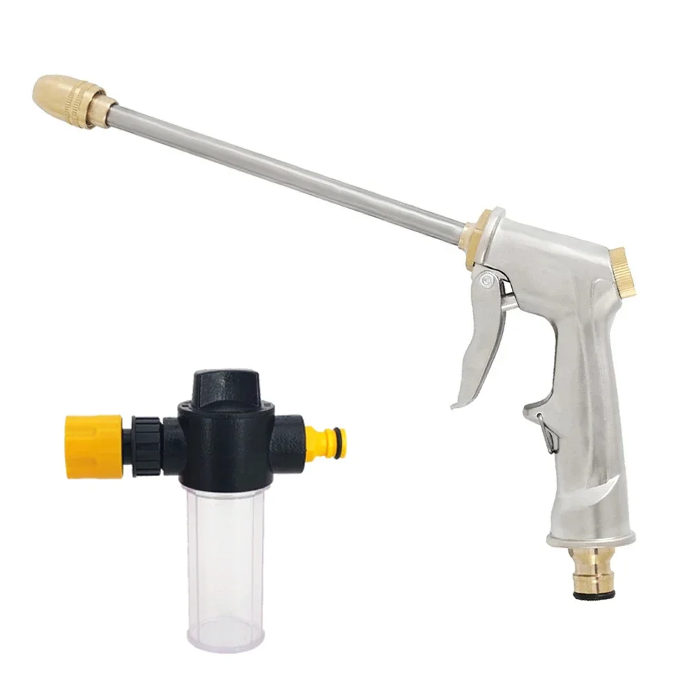 

High Quality Sprinker Garden Hose Nozzle High Pressure Water Spray Gun Car Washer Foam Water Gun Garden Irrigation Clean Machine