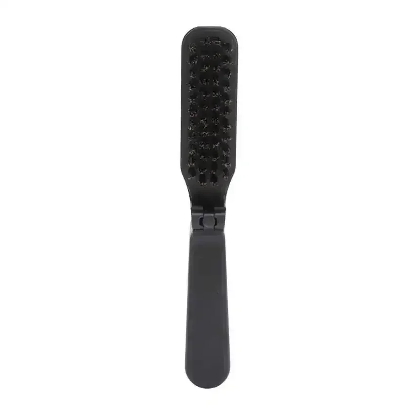 Peine de cerdas de barba plegable para hombre, peine de cerdas de pelo de cerdo, resistente al agua, limpieza de aseo, peinado de barba, 1 unidad