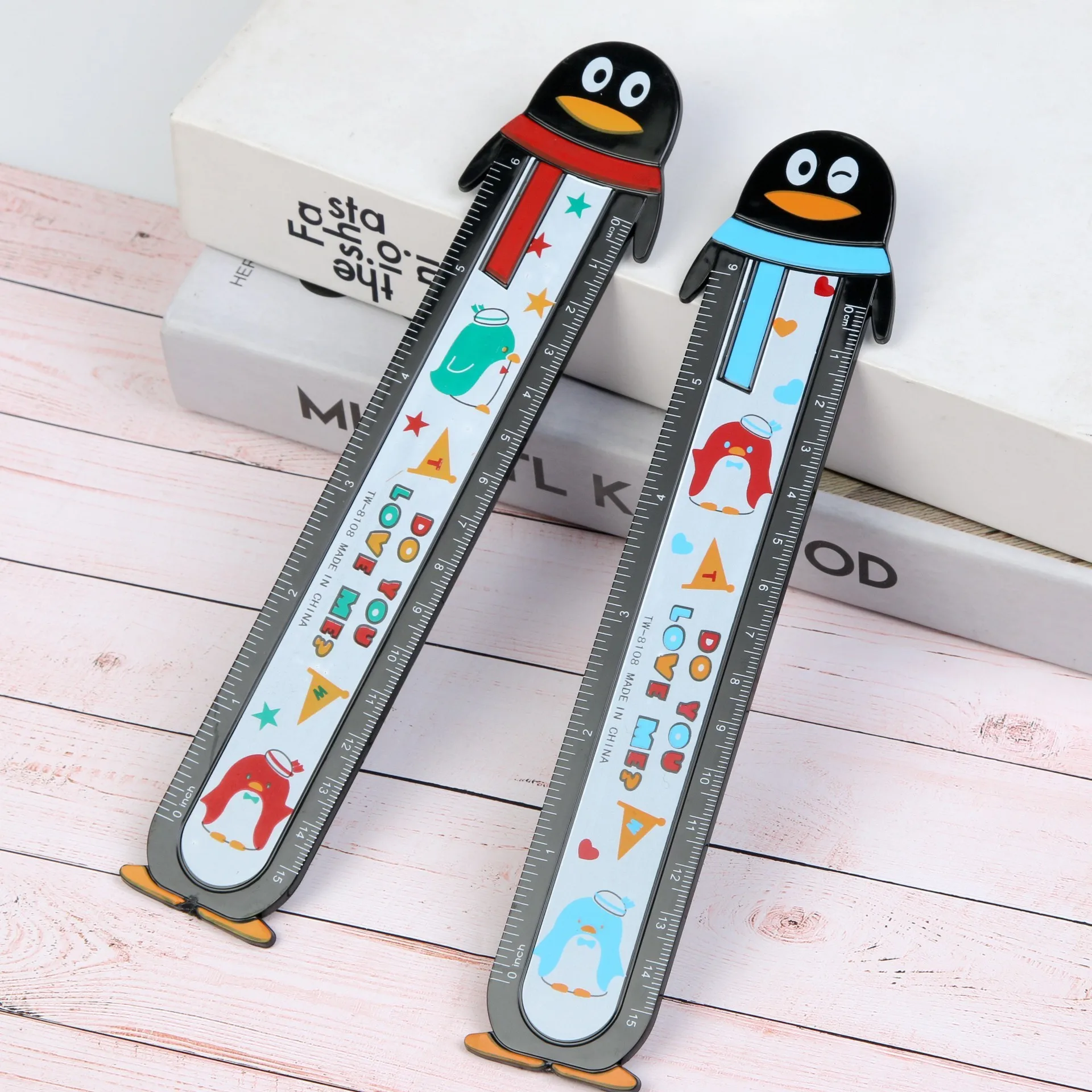 3PCS Cute Ruler Student Supplies Korean Cartoon Plastic Ruler School Supplies  Cute Desk Accessories