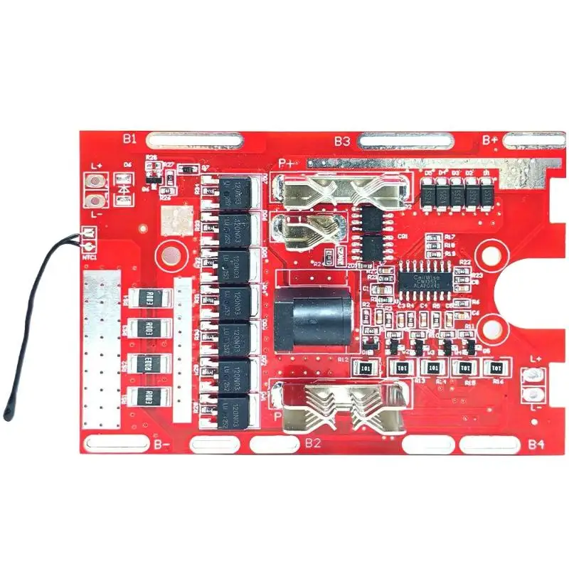 1Pcs 90.5 * 62mm Li-battery Protection Board 21V 7MOS For Electric Tools With Balancing Circuit And Temperature Protection
