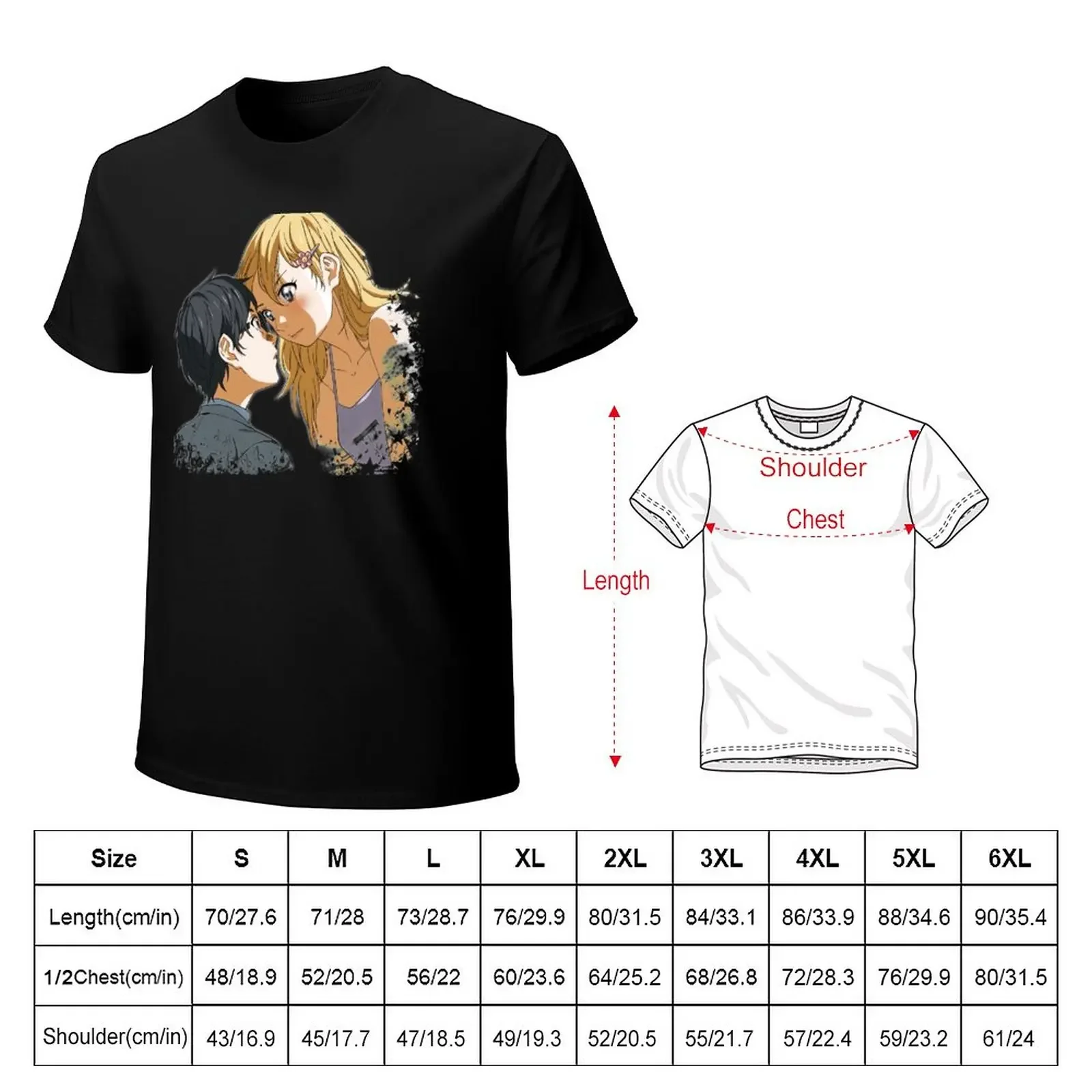 Shigatsu wa Kimi no Uso - Your lie in April T-Shirt customs sweat clothes for men