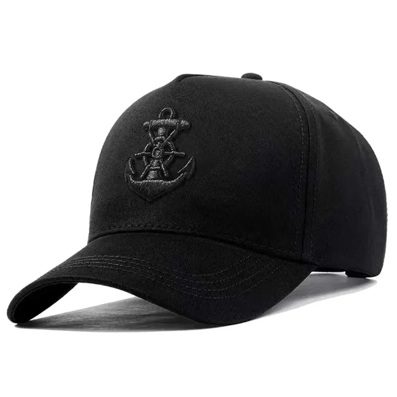 Unisex Ship Anchor Embroidery Baseball Caps Spring and Autumn Outdoor Adjustable Casual Hats Sunscreen Hat