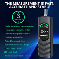 AT21-Digital Breath Alcohol Tester High Sensitivity Breathalyzer Portable Alcohol Tests Professional
