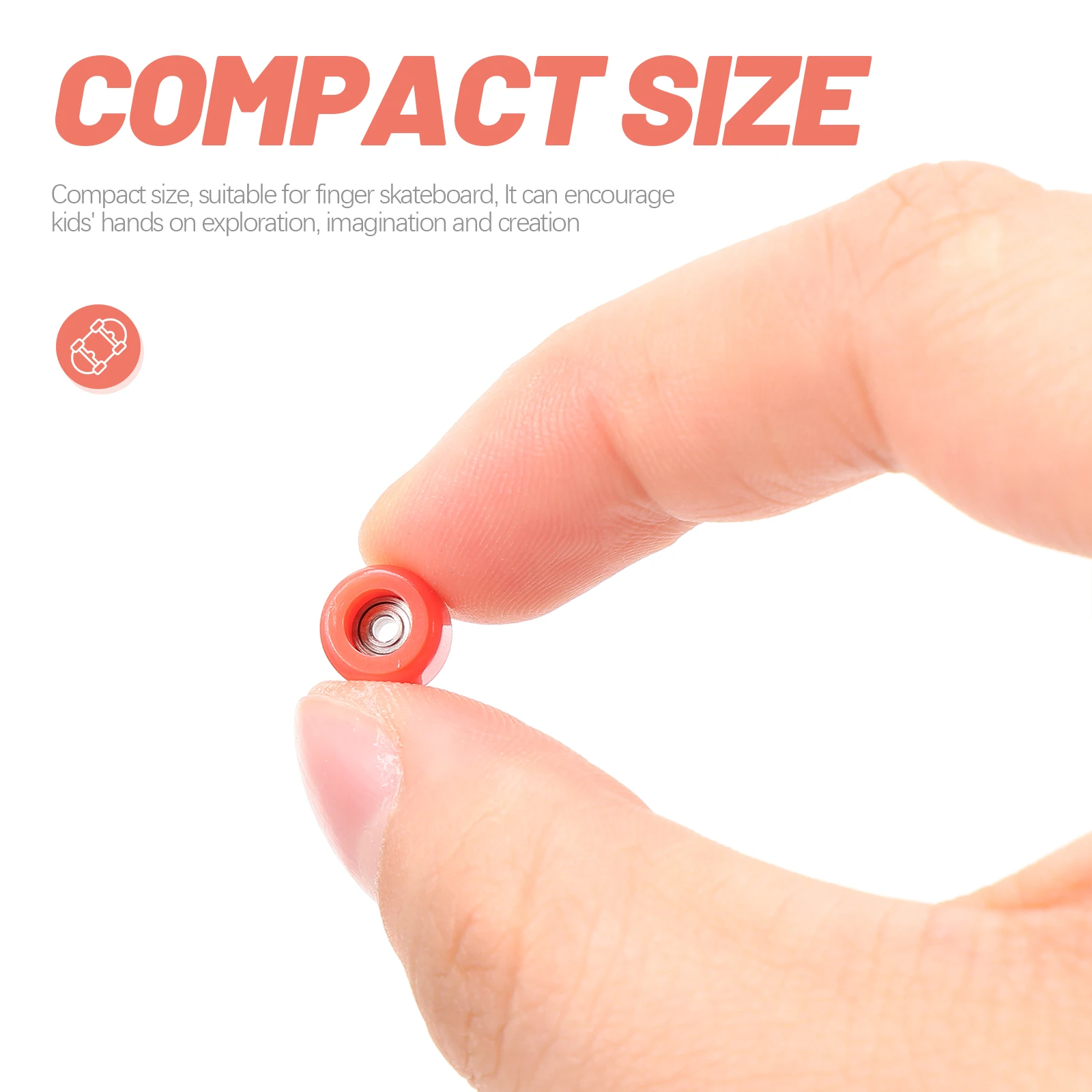 

4Pcs Finger Skateboard Wheel 34mm Colored Fingertip Movement Educational Toy Kids Adults Desk Plaything Plastic