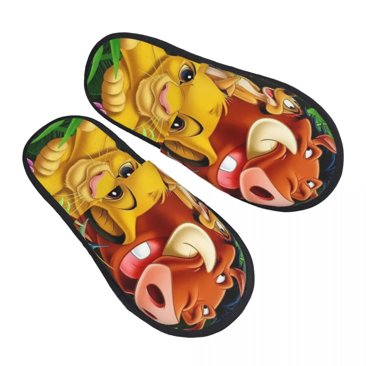

Удобные тапочки из пены с эффектом памяти The Lion King TIMON PUMBAA на заказ, женская домашняя обувь для отеля