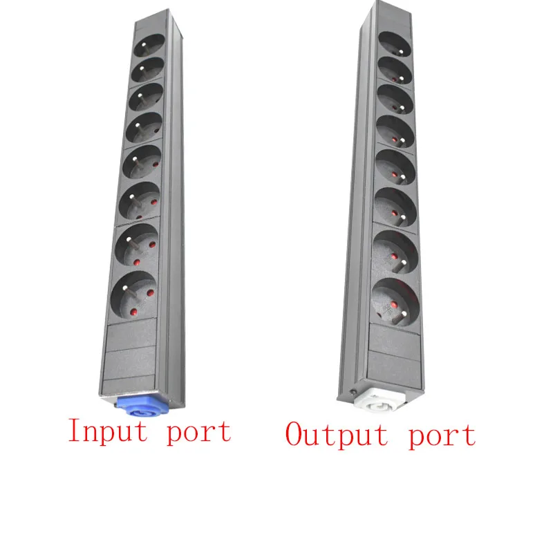 

8 AC statute socket PDU Power Strip network cabinet rack Schuko Powerlink box Power amplifier audio 3P Aviation plug