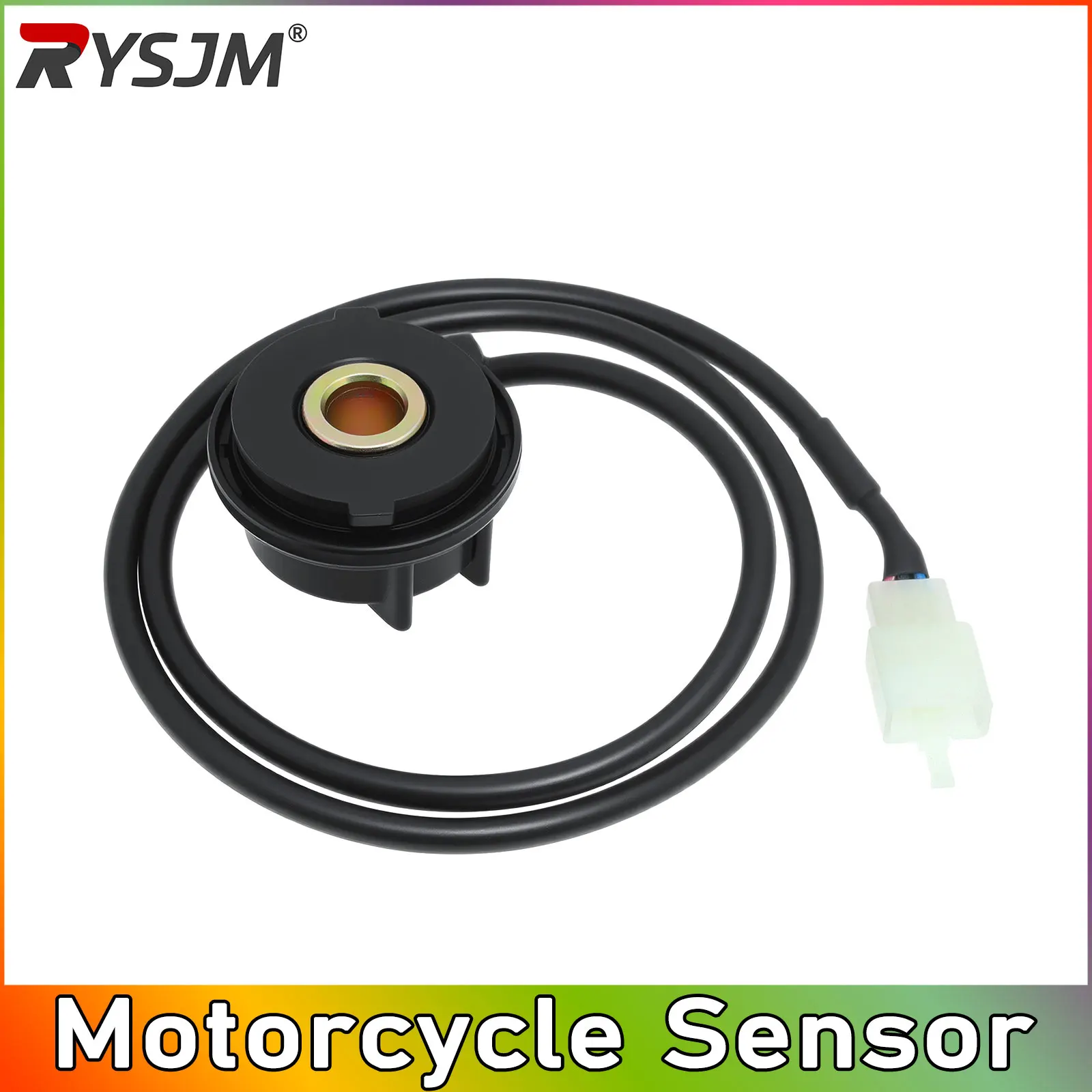 

Motorcycle Odometer Sensor 12V Digital Meter Speedometer 3-Pin Turbine Induction Cable Durable Cable