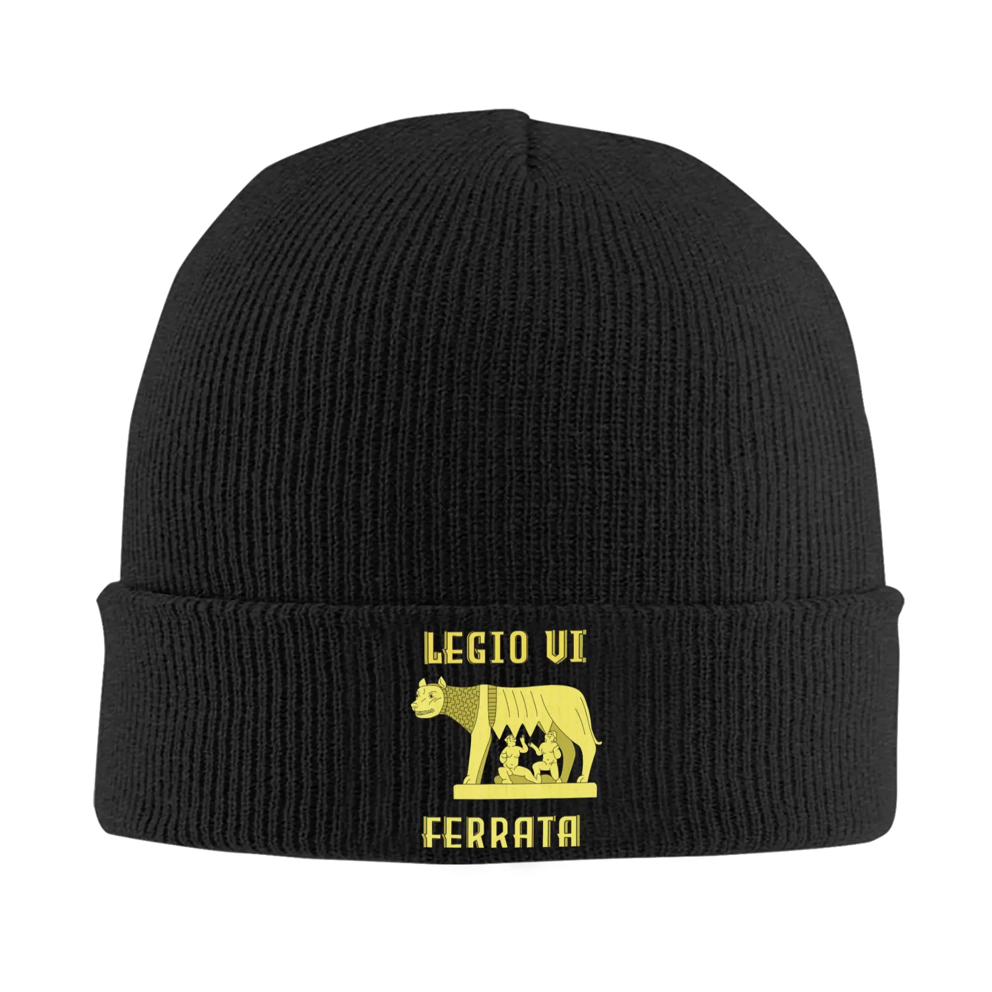 Legio VI Ferrata Roman Legion Empire Pedites Legionary Beanie Hats  Bonnet Hats Adult Unisex Retro Kpop Knitted Hat Elastic Caps
