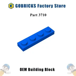 Gobricks 10PCS MOC Bricks Parts Plate 3710 1x4 Compatible Assembles Particles For Building Blocks DIY Bricks Educational Toys