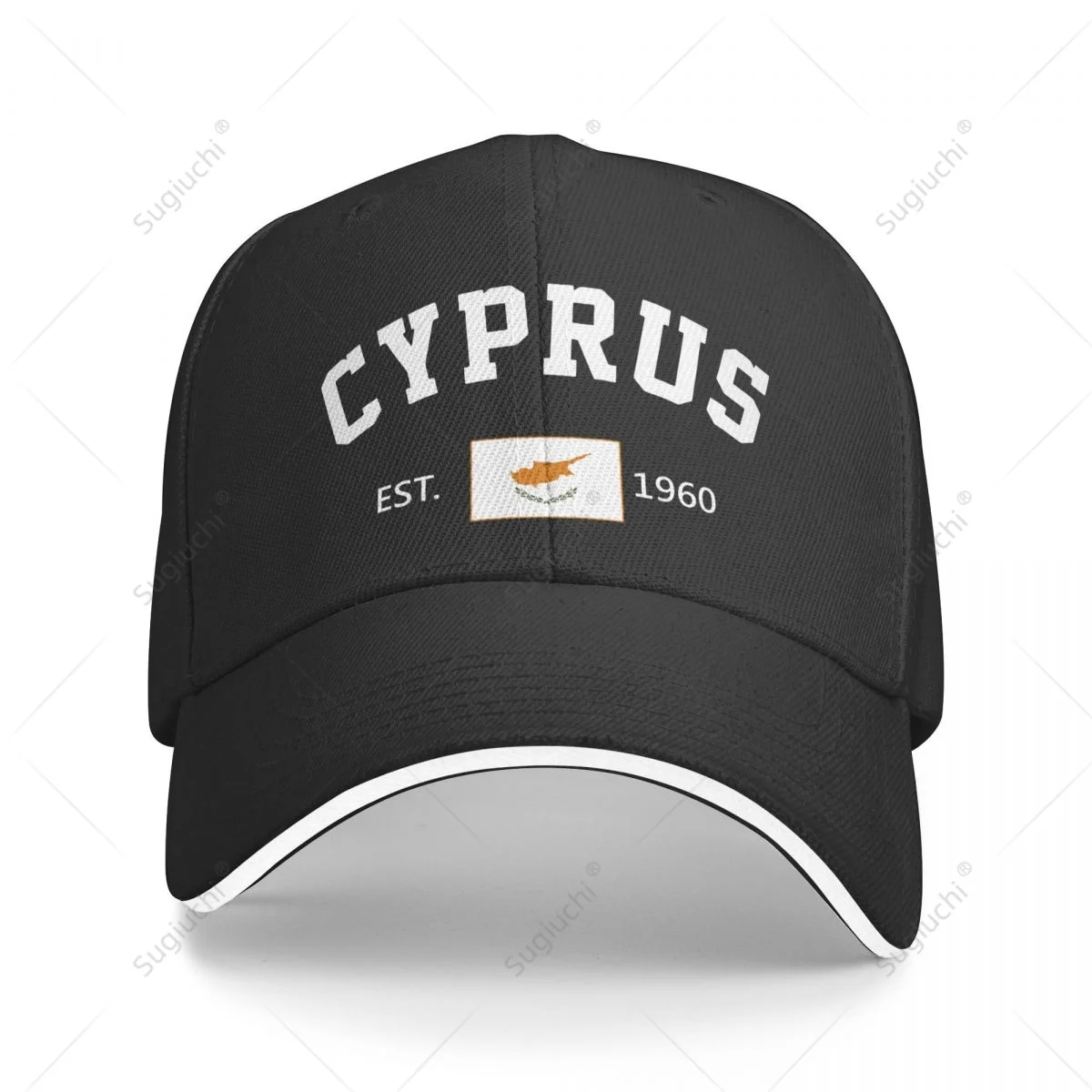 

Baseball Cap Cyprus EST.1960 Independence Day Men Women Unisex Hip Hop Sandwich Caps Snapback Golf Hat Fishing