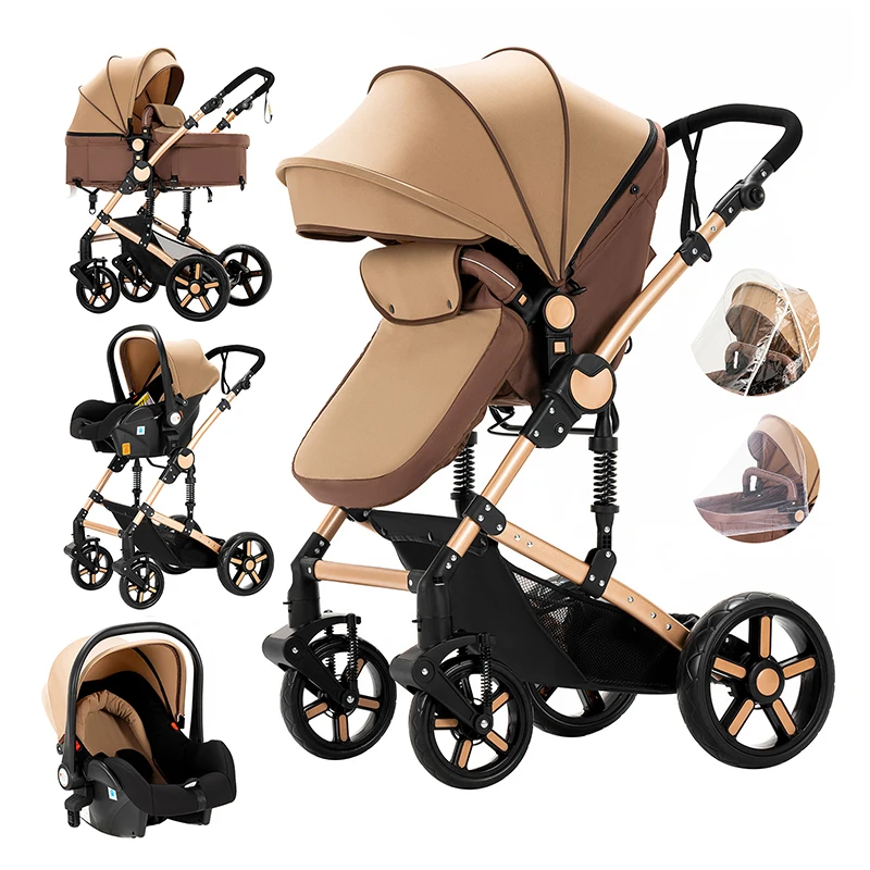 Baby Stroller Baby Cars Baby Stroller 3 in 1 Lightweight Stroller Mother Kids Light Carts Infant Cars Travel Stroller For Baby