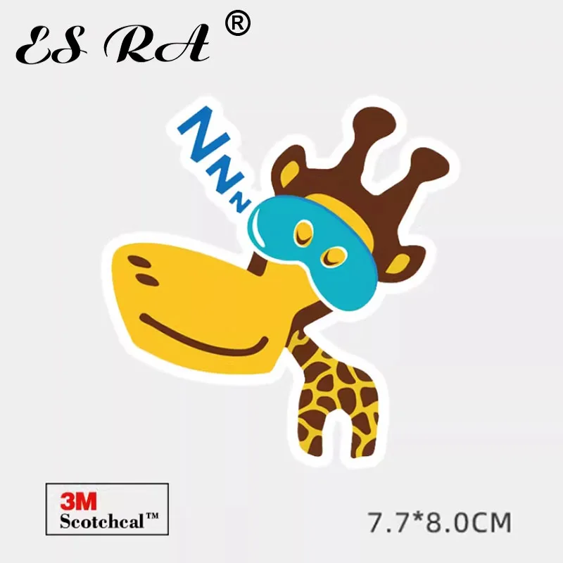 Autocollants girafe mignons, Graffiti d'animaux, autocollants imperméables, peuvent être utilisés pour décorer les bouteilles de bagages, les skateboards, les ordinateurs portables à moteur, la guitare