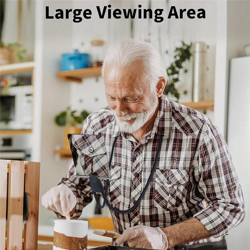 

A13E-увеличительное стекло для чтения, 5-кратная лупа для чтения страниц для чтения книг, швейный ремонт для пожилых людей с низким зрением