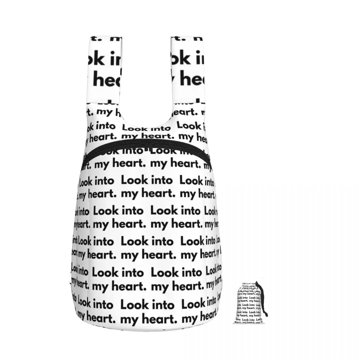 Look Into My Heart Backpack Student Storage BookBag Kids School Bag Laptop Shoulder Bags for Boys Girls