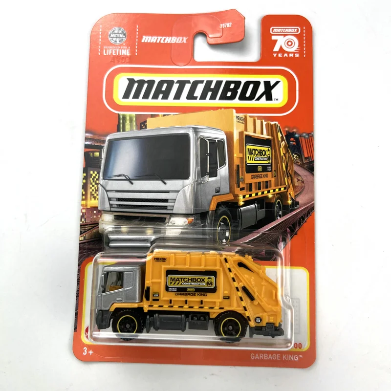 2024 Matchbox Cars  GARBAGE KING 1/64 Die-cast Model Car Toy Vehicles