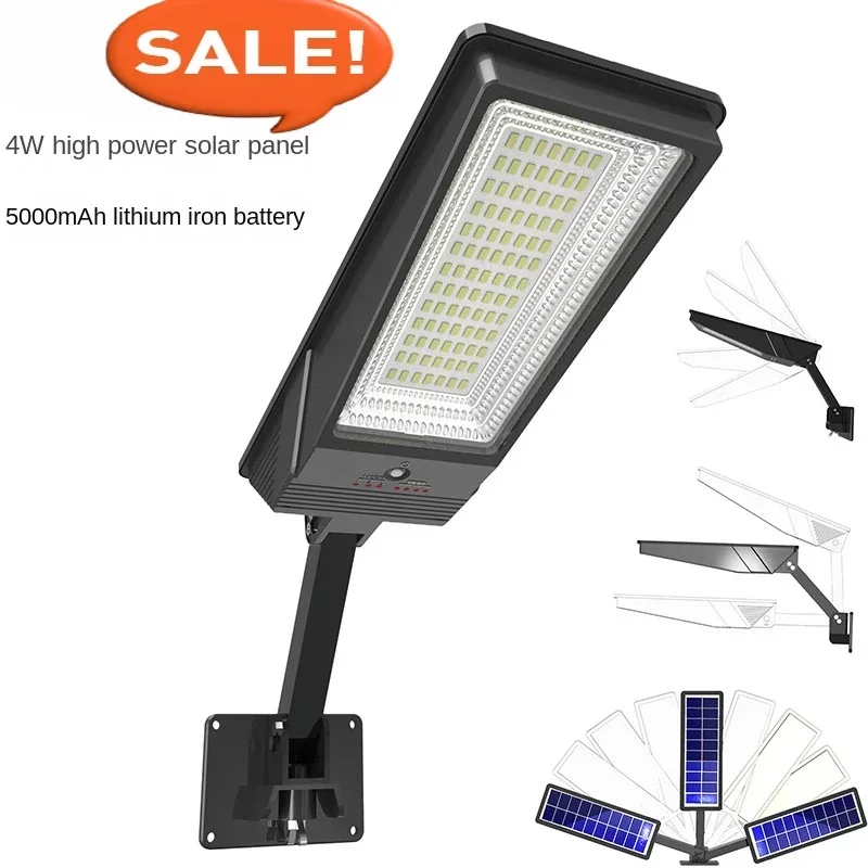 

New solar lamp 98 LEDhuman body induction garden solar wall lamp solar light outdoors 180 degrees rotation