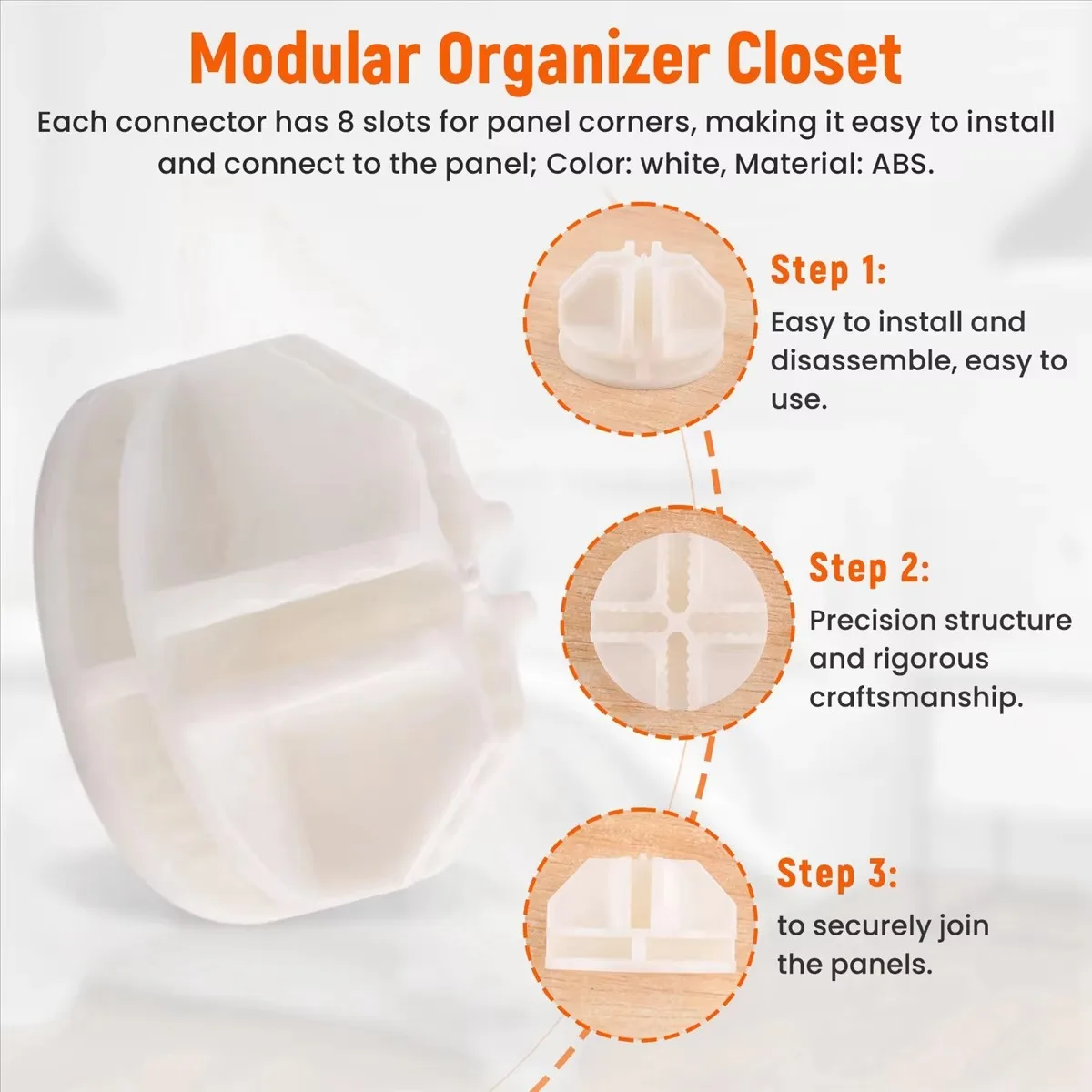 20 Uds. Conectores de almacenamiento de cubos de alambre para estanterías de almacenamiento de cubos y gabinete, organizador Modular, Clip de hebilla de cierre de armario