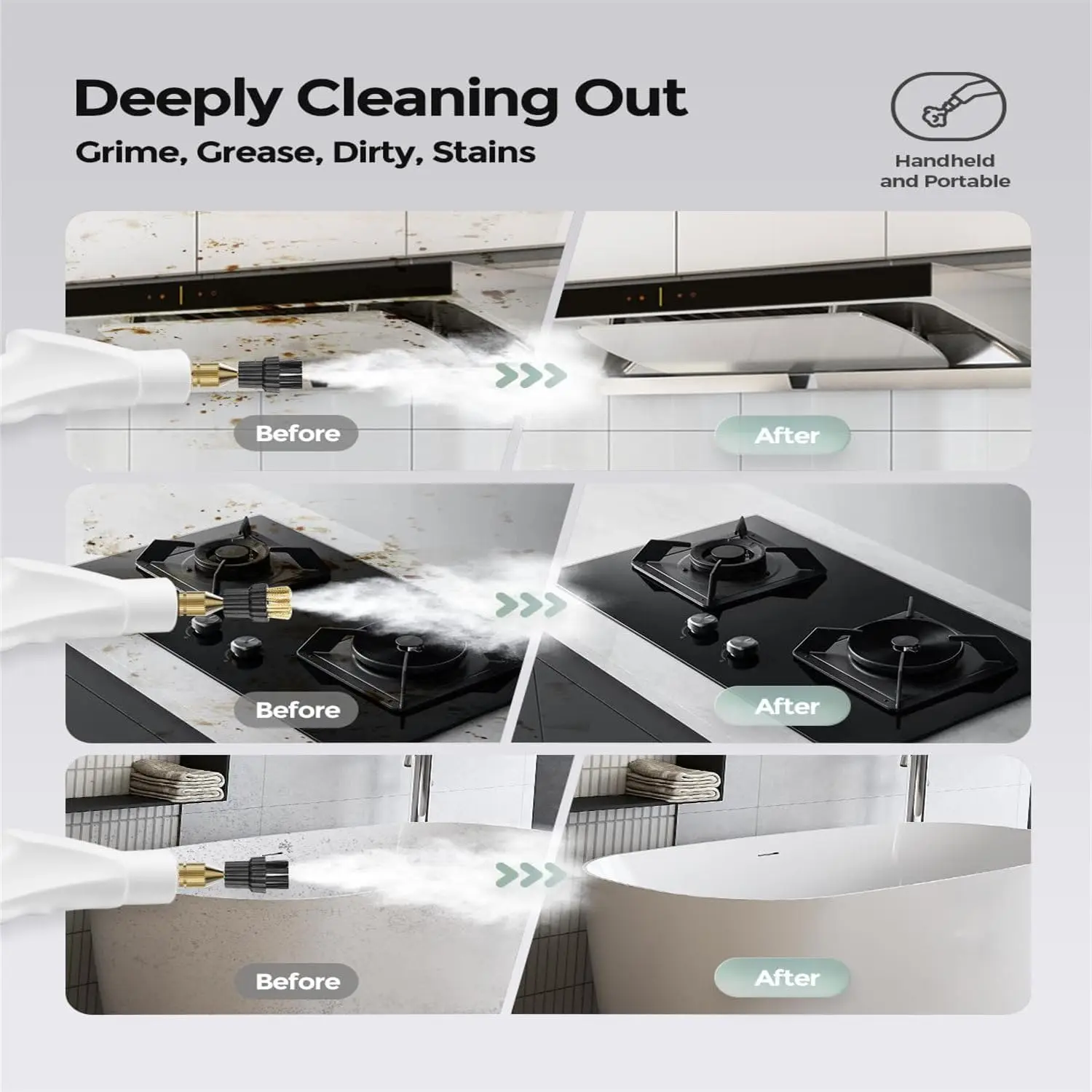 New High-temperature And High-pressure Steam Cleaner With Button Timer Steam Humidifier Household Cleaning Machine