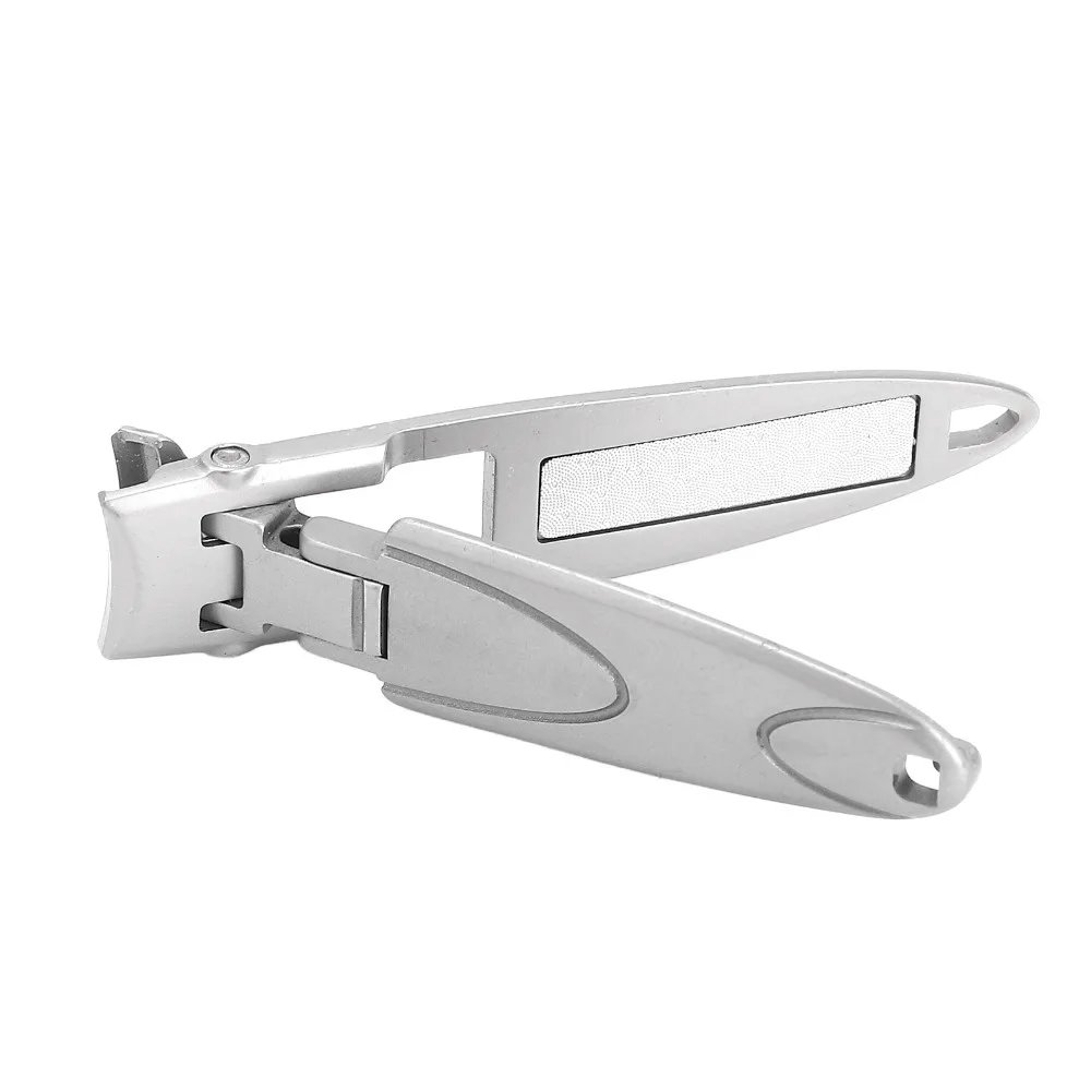 Stainless Steel Nail Clippers Anti Splash Heavy Duty Toenail Clippers Wide Jaw Arc Jaw Design Nail Trimmer For Thick Nails