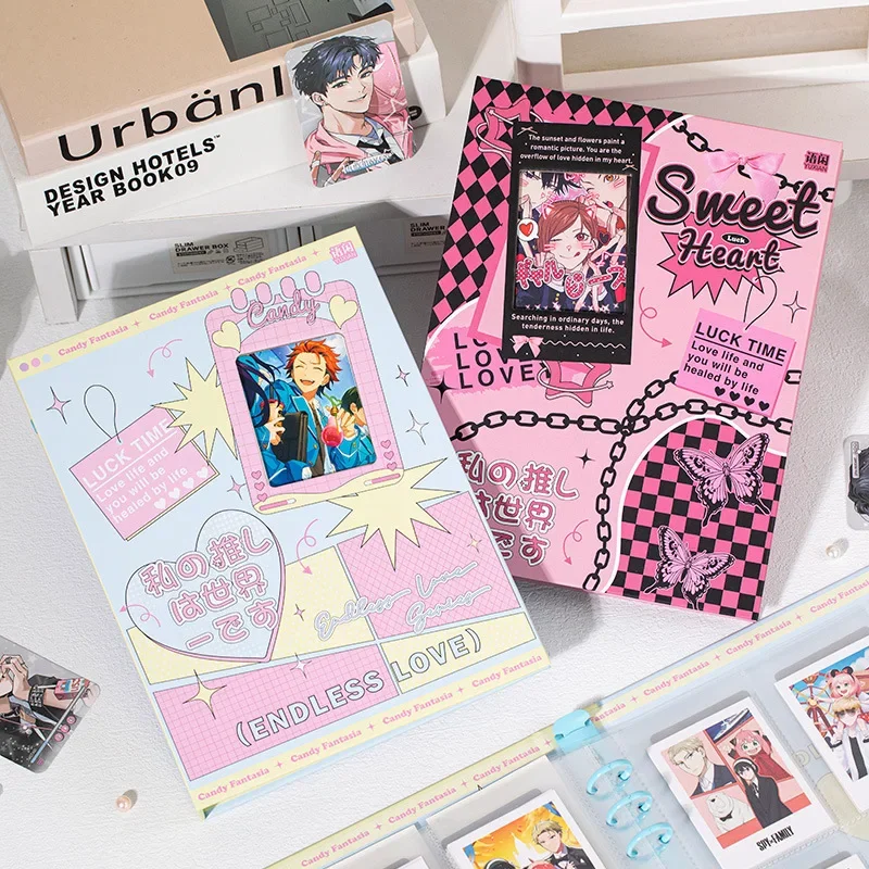 Sweet Heart Photocard A5 Album 3 Inch Kpop Idol Card Pink Candy Photocard Binder Anime Character Photo Display Fashion Gift 2024