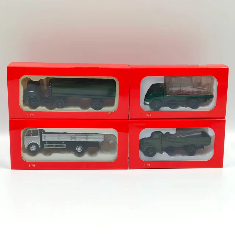 

1:76 Scale Diecast Alloy Flatbed Truck Model, Vintage Commercial Static Collectible Display Ornament,New with Original Packaging