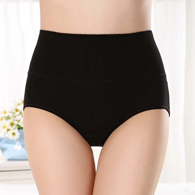 Women High Waist Briefs Ladies Sexy Solid Color Underwear Panties Female Lingerie Lenceria Femenina Ropa Interior Femenina