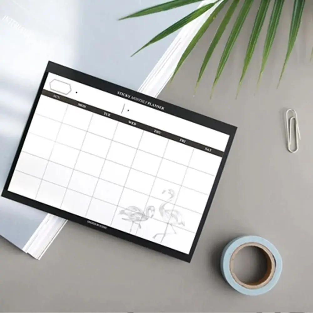 Pads Paper Stationery Summary Plan Office Supplies Plan Notebook Tearable Notebook Month Plan NoteBook Desktop Schedule Book