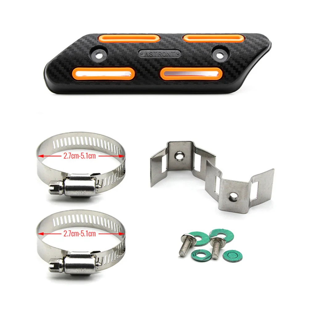 

Exhaust Heat Wrap 25-51Mm Diameter Heat Resistant Insulation Cover for Motorcycle Performance Enhancement Black