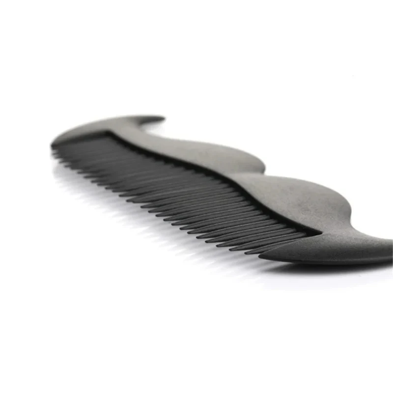 Professional Mustache Comb for Men Salon Hairdresser Beard Grooming Shaping Barber Accessories Goat Mustache Shape Styling Comb