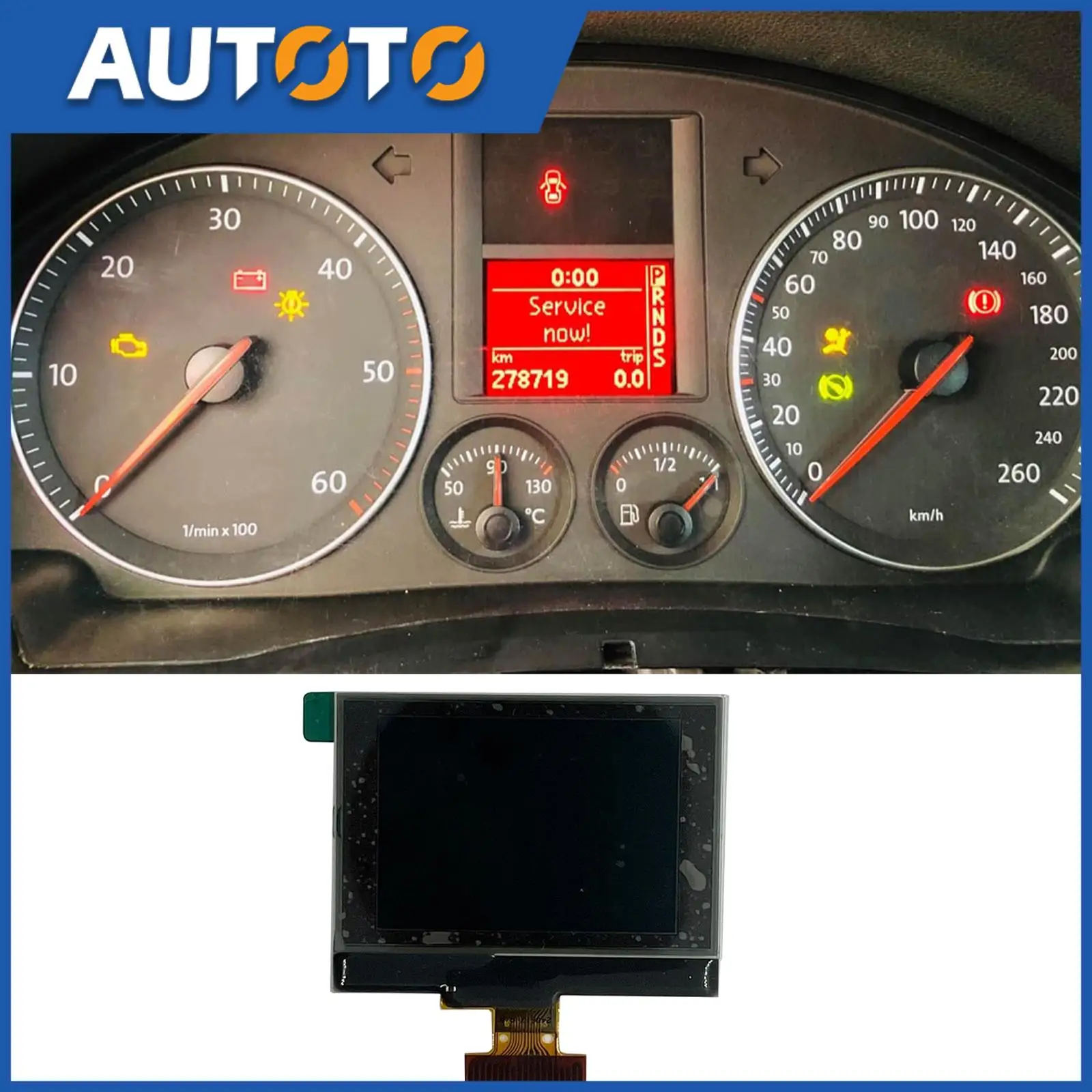 

1Pcs 1TD920862 92290206 Replace Dashboard LCD Display Screen Compatible For Golf V/Touran/Passat/Jetta Car Interior Accessories