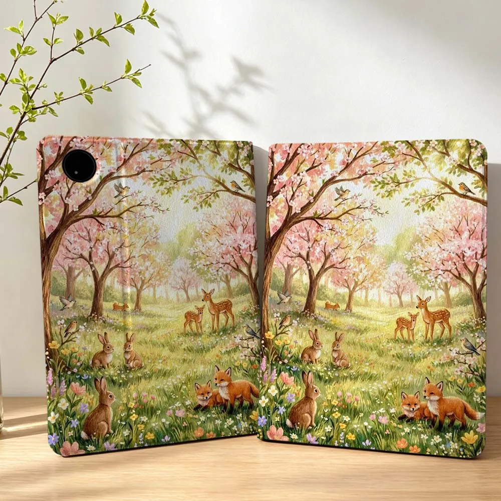 Cartoon Forest Animal Pen Tray For Lenovo Xiaoxin Pad Pro Tab P12 P11 11 13 11.2 11.5 10.6 inch K11 Plus Tablet Case
