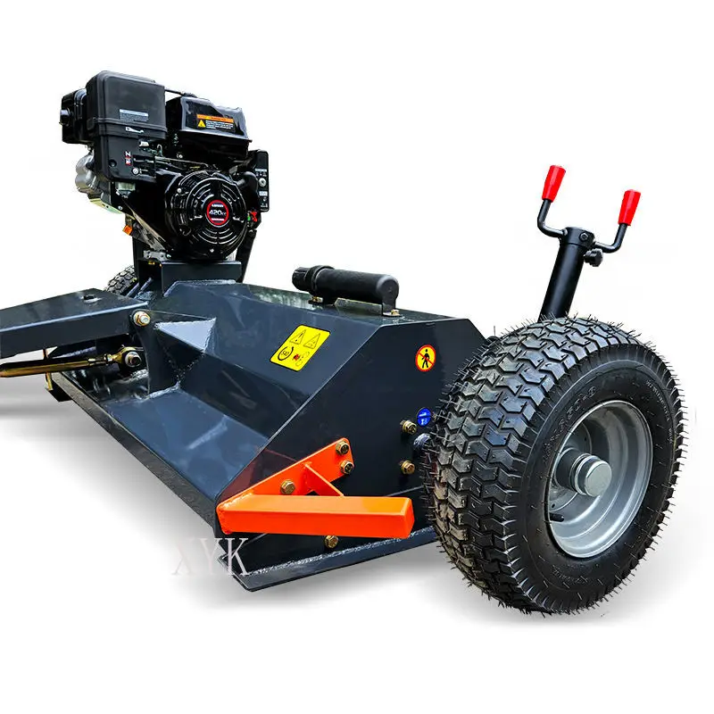 Tow Behind Lawn Mower Tractor Pull Type Grass Cutter Multifunctional Agricultural Weeding Machine Farm Turf Cutting Equipment