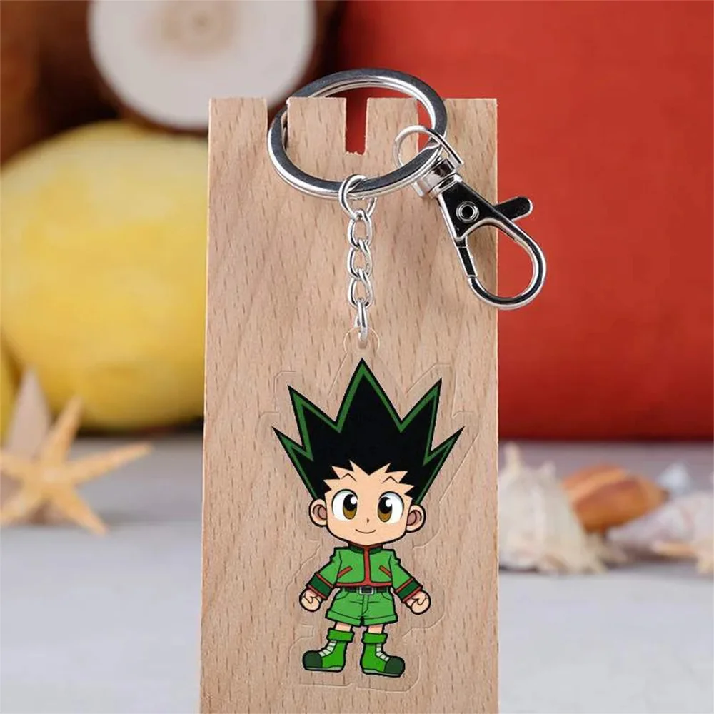 6cm Hunter x Hunter GON FREECSS Cartoon Keychains Killua Zoldyck Pendants Kurapika Keyrings Hisoka Bag Accessories
