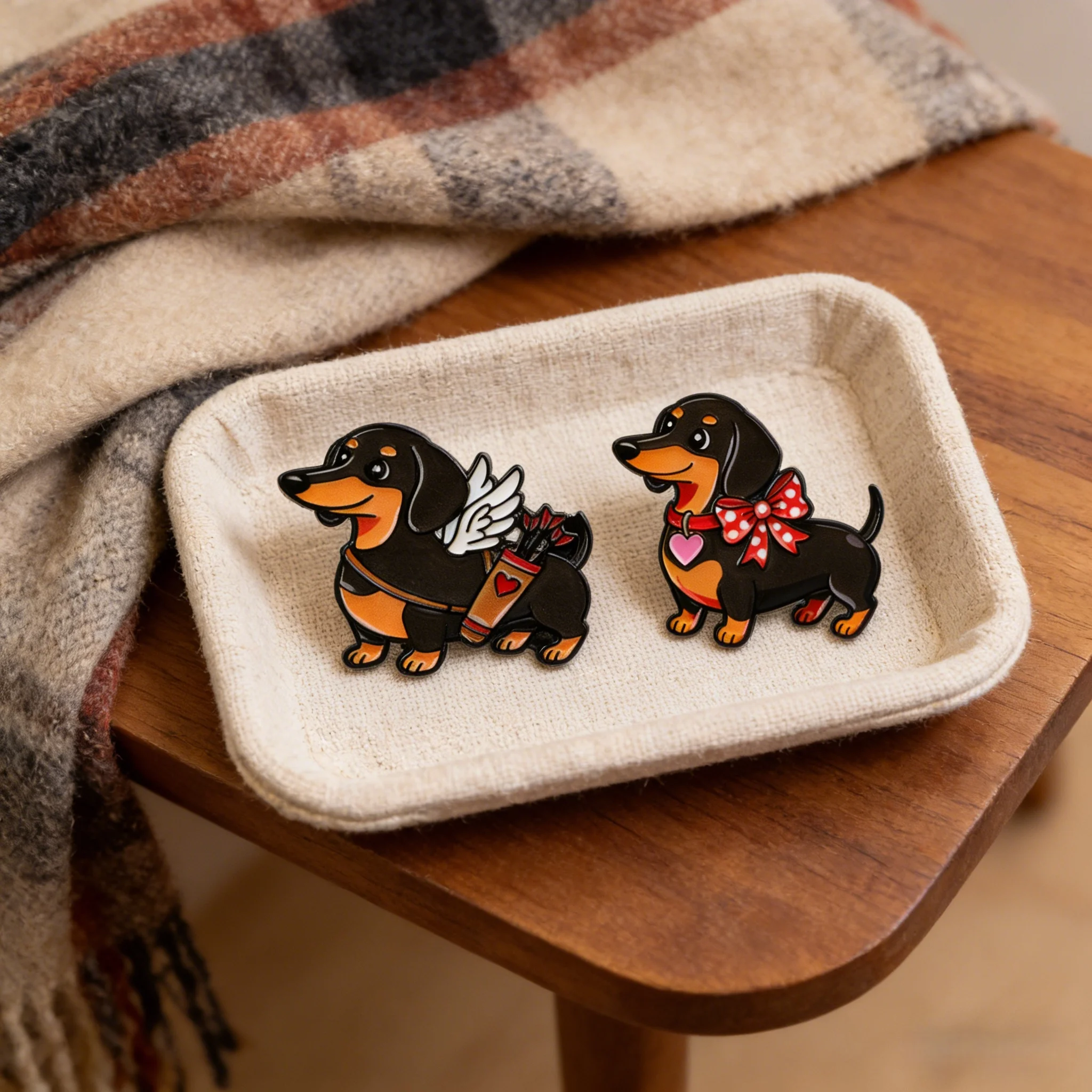 

Cute Dachshund Enamel Pins Cartoon Animals Dogs Brooch Lapel Pin Badge on Backpack Clothing Accessories Fashion Jewelry Gifts