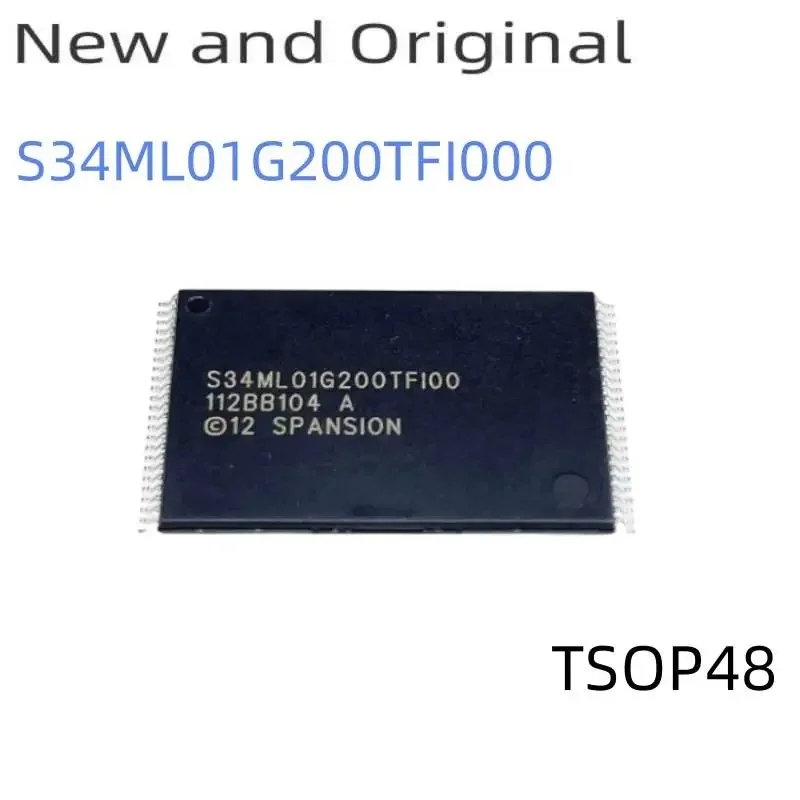 

New and Original S34Ml01G200Tfi000 1Gb 2Gb 4Gb Densities 4-Bit Ecc X8 I/O and 3V Vcc