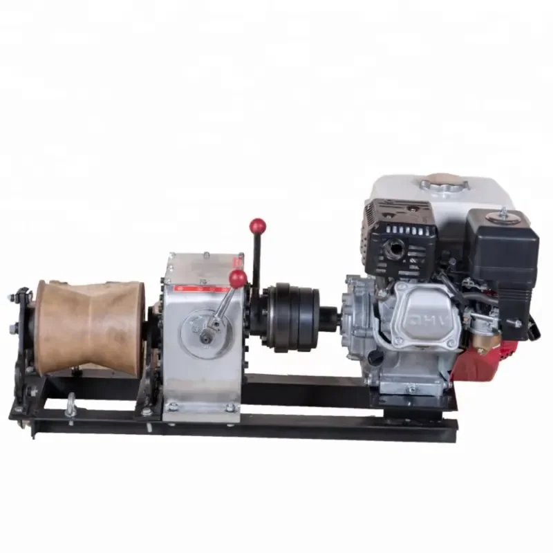 1 Ton Manual or Electric Cable Pulling Winch Motor Lift Winch for Construction and Power Line Works