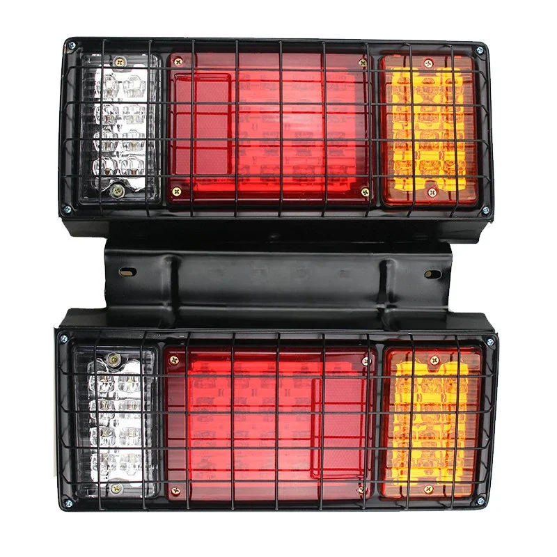 LED tail light, Isuzu/40LED iron frame brake, mesh cover truck rear tail light plastic turn signal WD-08