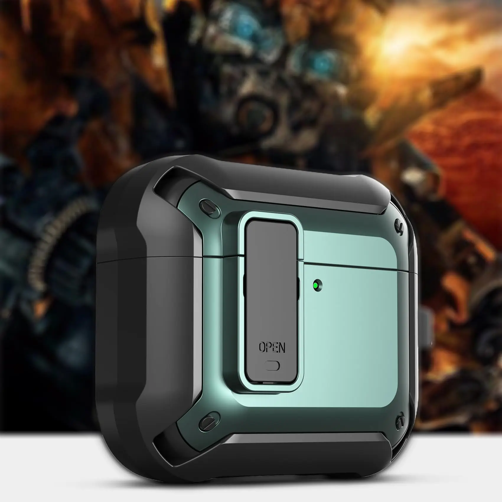 Cerradura de seguridad para AirPods 4, Funda protectora 2024 con cordón para Apple AirPods de 4. a generación, Funda para mujeres y hombres