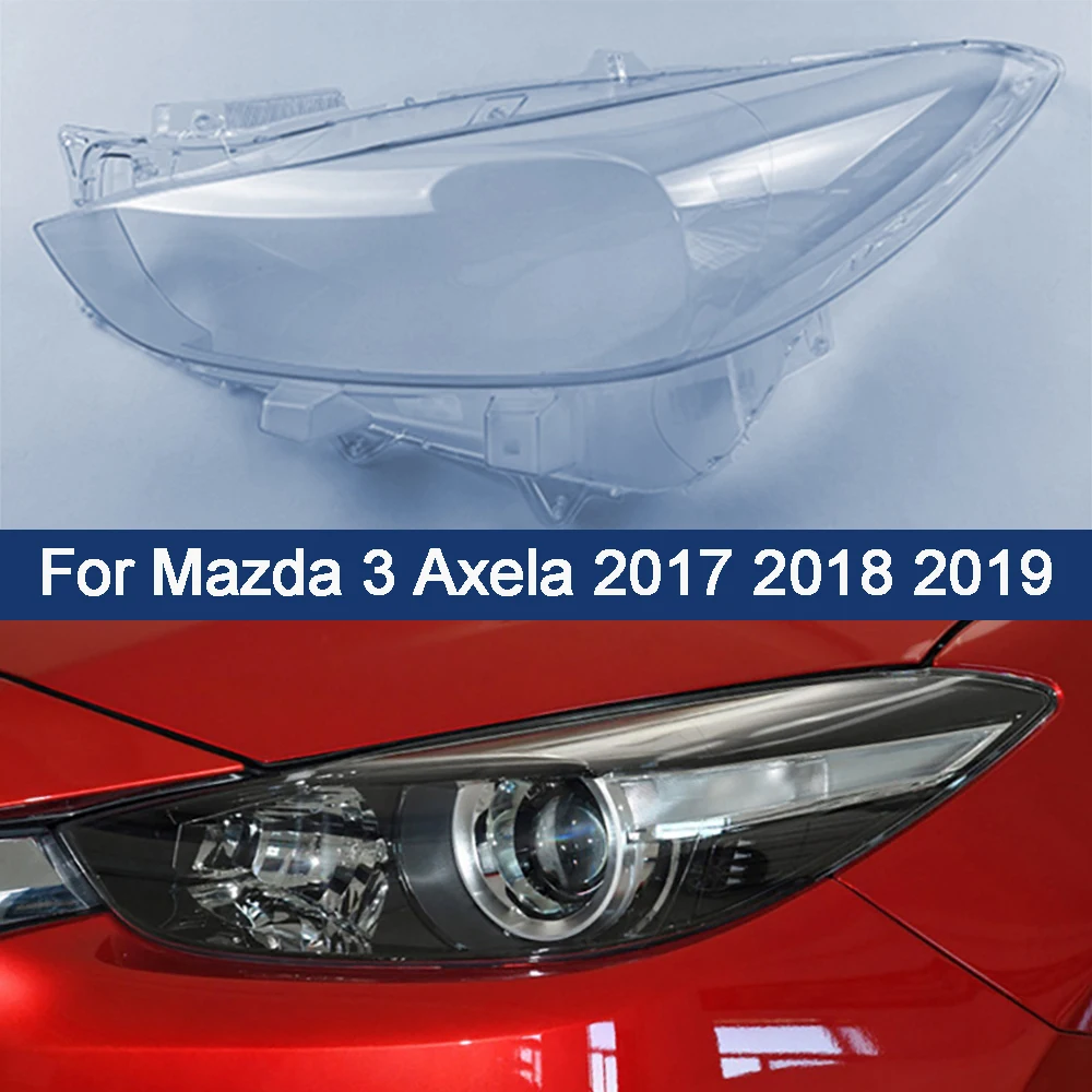 Front Headlamp Lens Cover Headlight Shell Transparent Shade Plexiglass Lampshade Housing For Mazda 3 Axela 2017 2018 2019