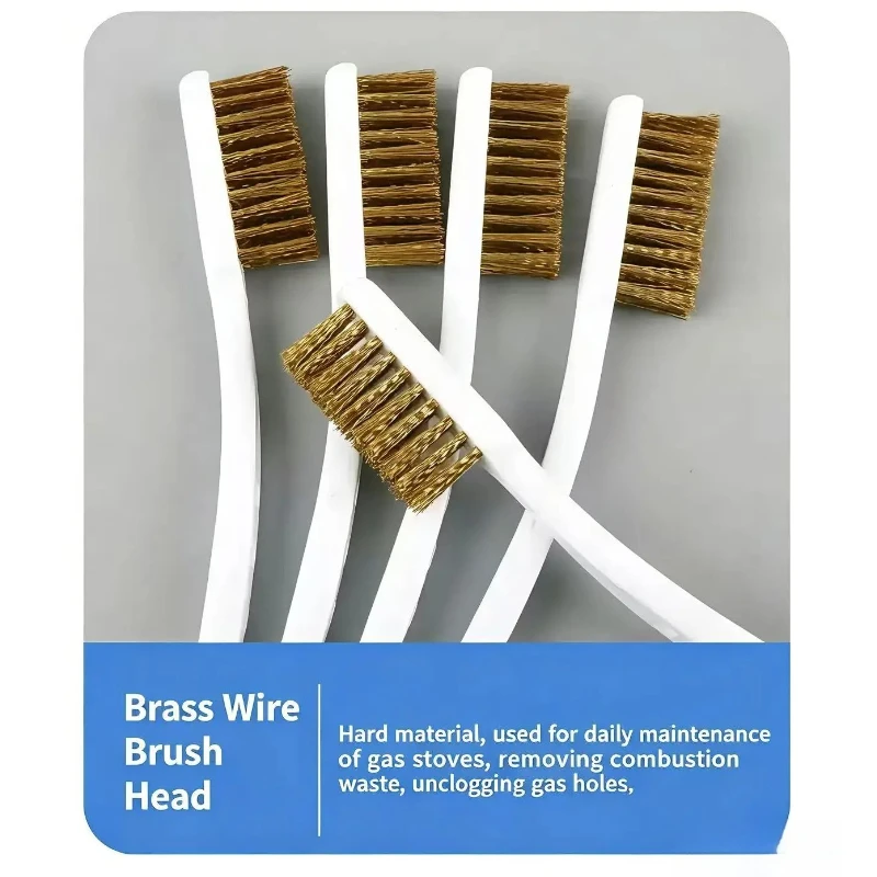 Multifunctional Brass Wire Brush Set Rust Paint Burr Remover Industrial Metal Polishing Handmade Jewelry Processing Craft Tool